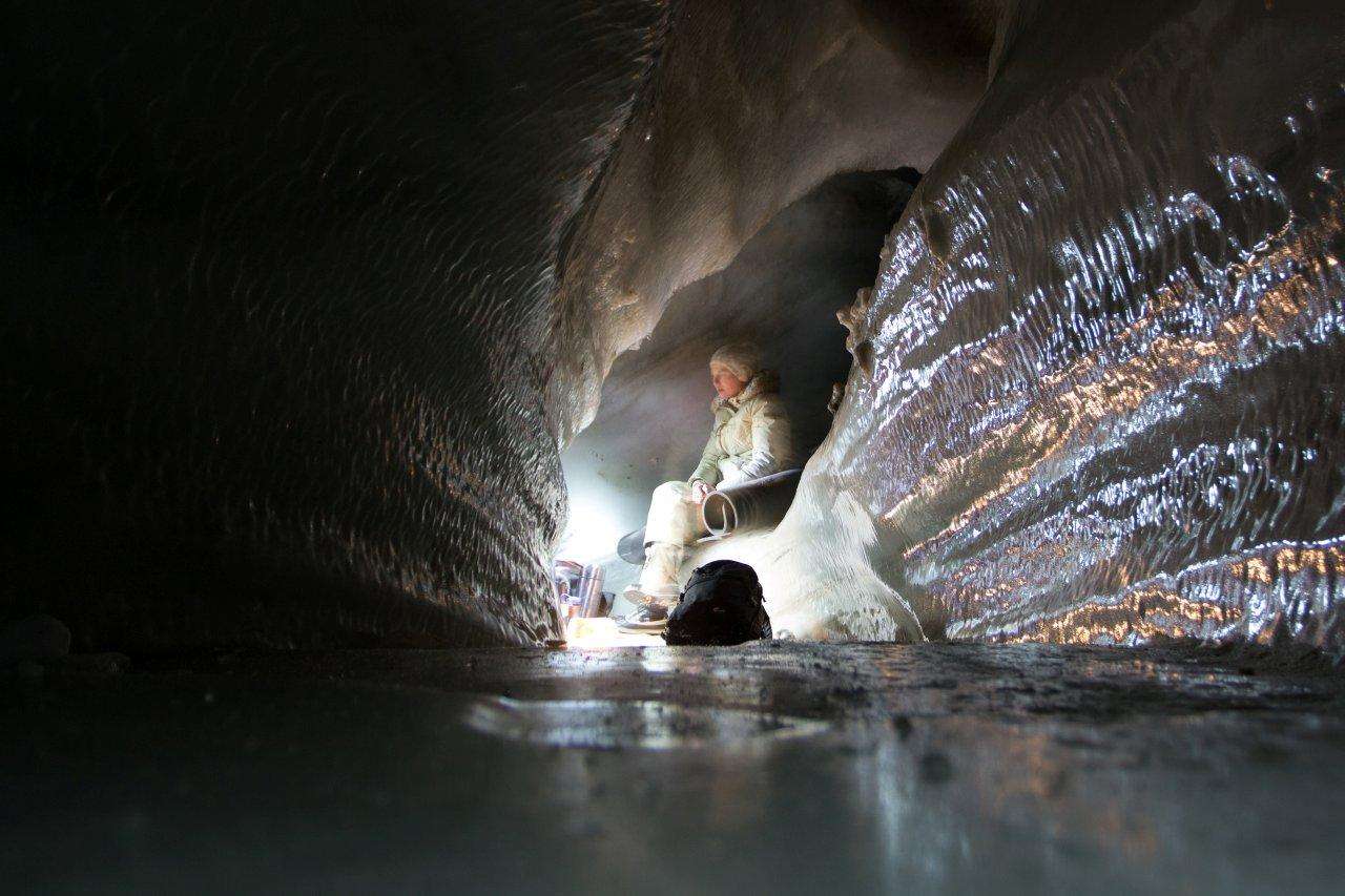 Overnatting isgrotte