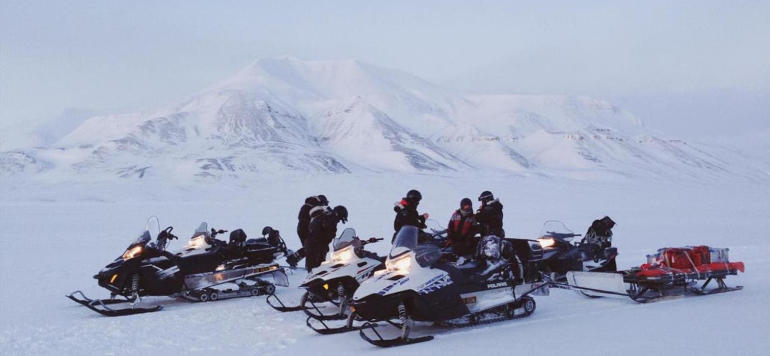 Snowmobile Around Longyearbyen